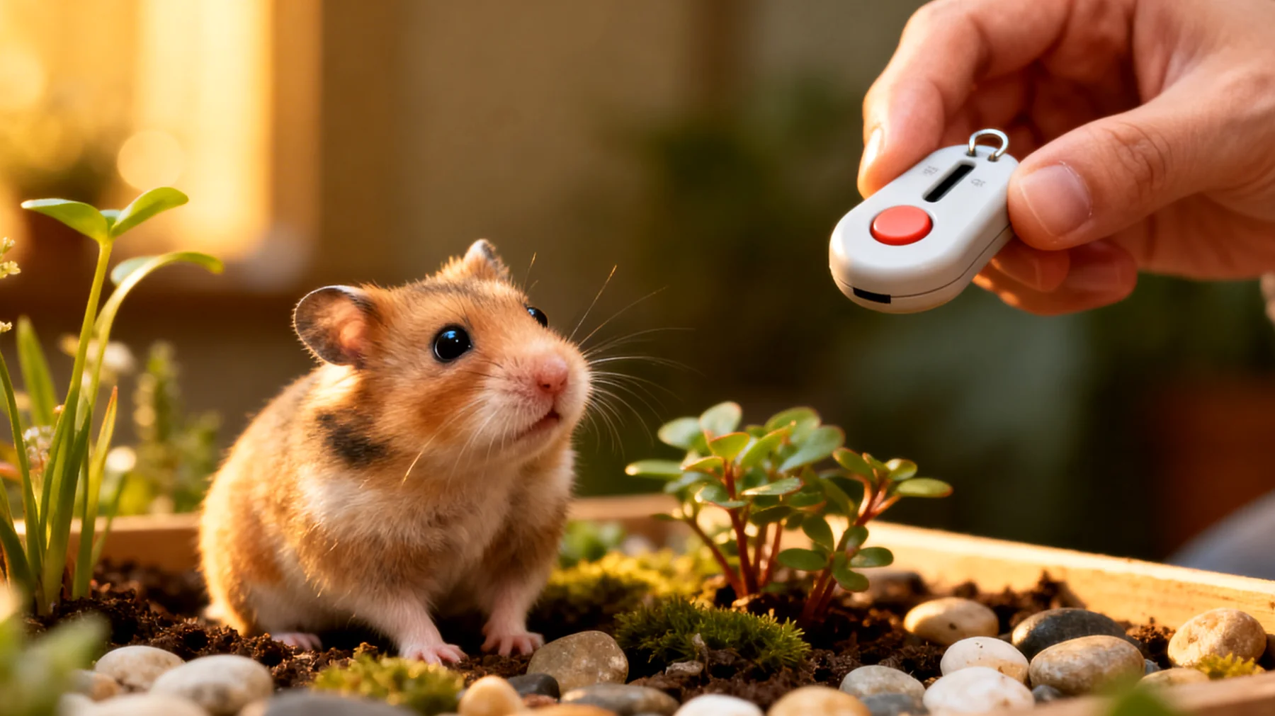 Hamster können nicht wie Hunde trainiert werden und zeigen kein Verhalten, das durch klassische Trainingsmethoden im Garten geformt werden könnte"