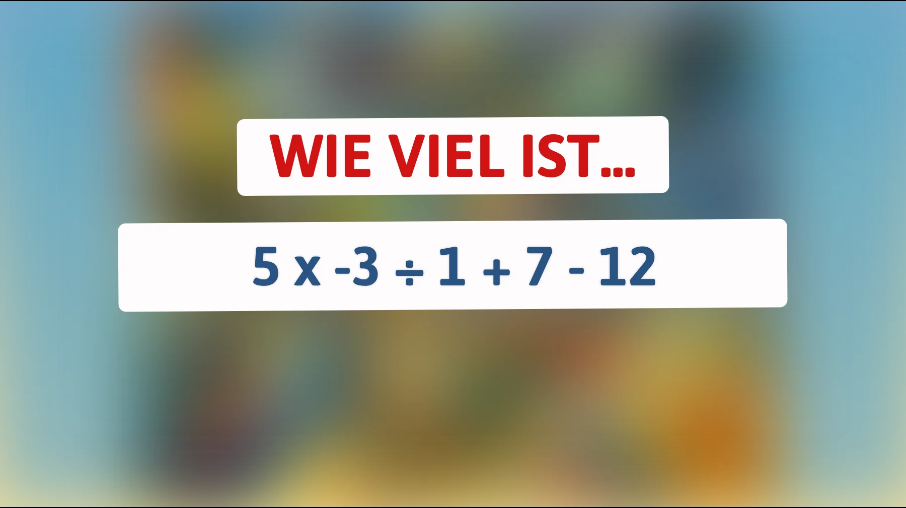 Nur 1% der Menschen können dieses mathematische Rätsel auf Anhieb lösen – Bist du dabei?"